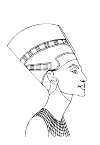 Neferiti was the wife of a pharaoh Achnaton in old Egypt
